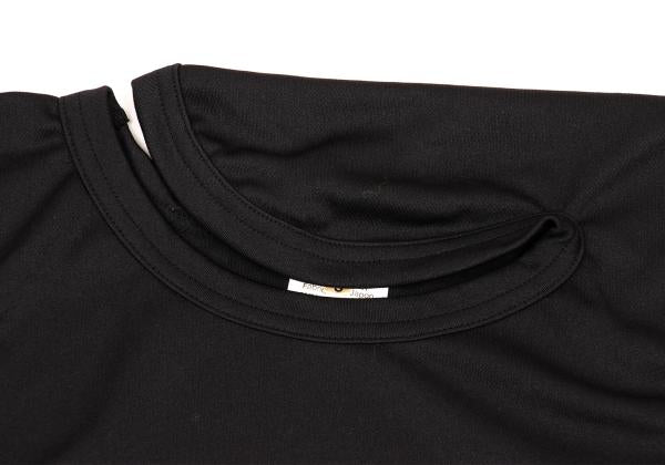 COMME des GARCONS Poly Ruffle Hem Top Black Size S