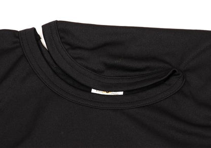 COMME des GARCONS Poly Ruffle Hem Top Black Size S