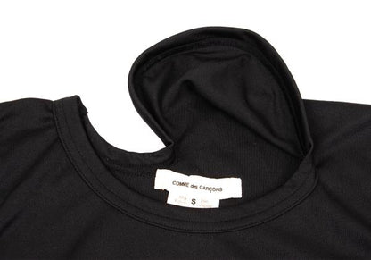 COMME des GARCONS Poly Ruffle Hem Top Black Size S