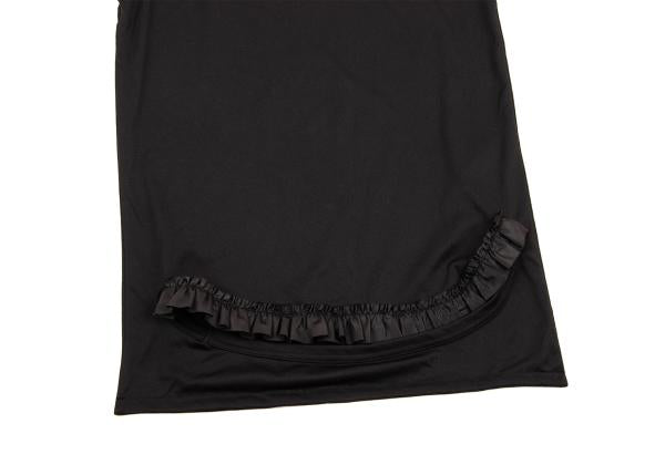 COMME des GARCONS Poly Ruffle Hem Top Black Size S
