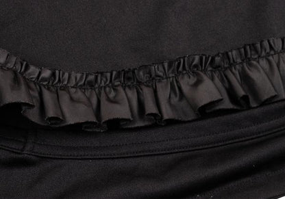 COMME des GARCONS Poly Ruffle Hem Top Black Size S