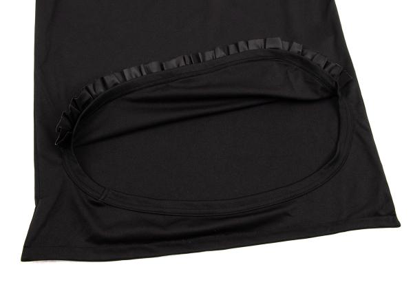 COMME des GARCONS Poly Ruffle Hem Top Black Size S