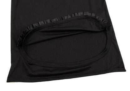 COMME des GARCONS Poly Ruffle Hem Top Black Size S