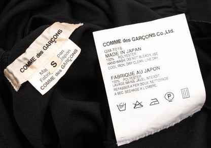 COMME des GARCONS Poly Ruffle Hem Top Black Size S
