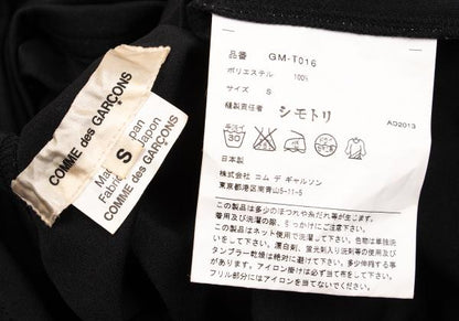 COMME des GARCONS Poly Ruffle Hem Top Black Size S