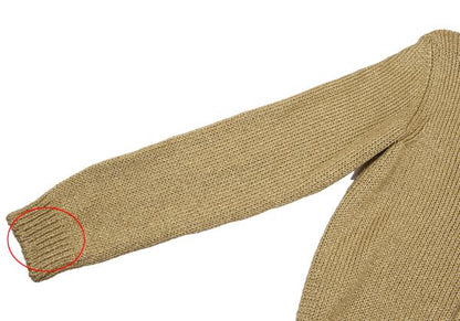COMME des GARCONS Rayon Poly Lame Knit Cardigan Gold Size S