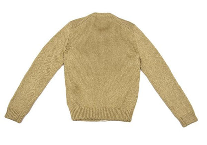 COMME des GARCONS Rayon Poly Lame Knit Cardigan Gold Size S