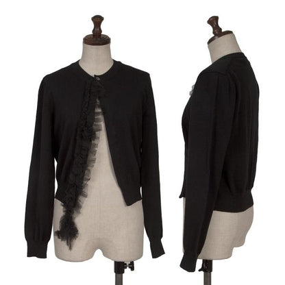 COMME des GARCONS Detachable Mesh Ruffle Cardigan Size M