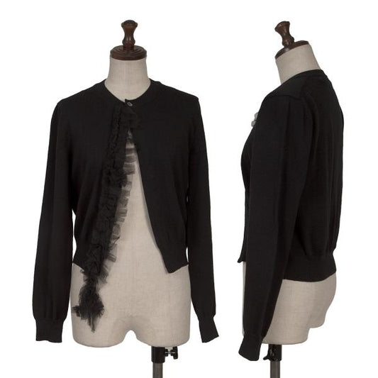 COMME des GARCONS Detachable Mesh Ruffle Cardigan Size M