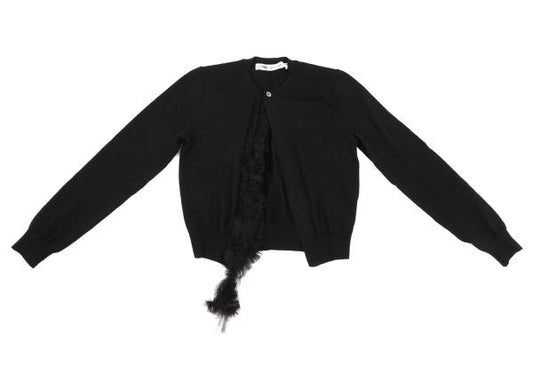 COMME des GARCONS Detachable Mesh Ruffle Cardigan Size M