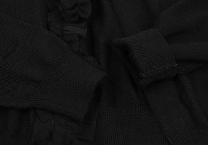 COMME des GARCONS Detachable Mesh Ruffle Cardigan Size M