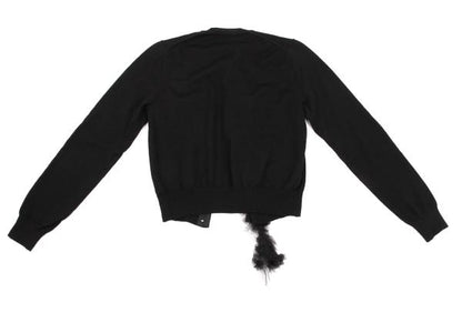 COMME des GARCONS Detachable Mesh Ruffle Cardigan Size M