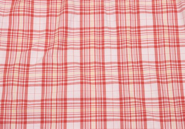 Papas Cotton Overcheck Long Sleeve Shirt Red Size M