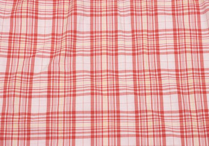 Papas Cotton Overcheck Long Sleeve Shirt Red Size M