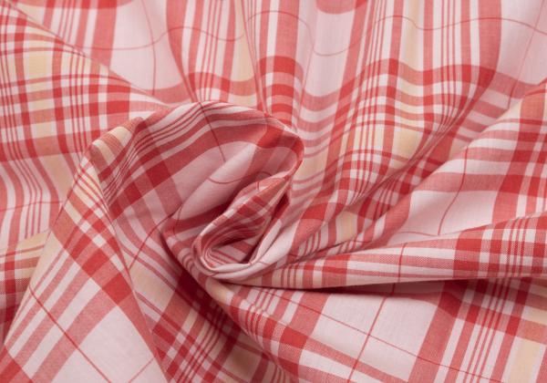 Papas Cotton Overcheck Long Sleeve Shirt Red Size M