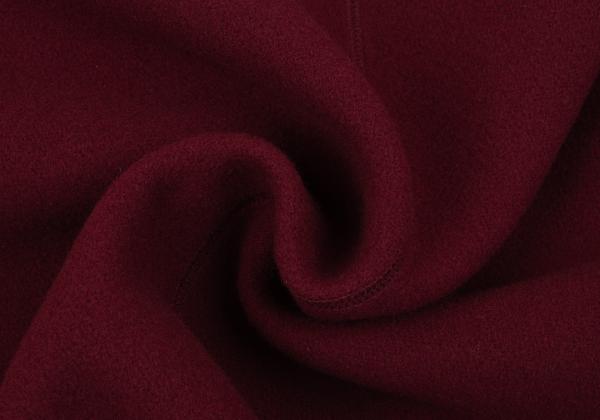 Mademoiselle NON NON Wool Stand Jacket Burgundy Size M