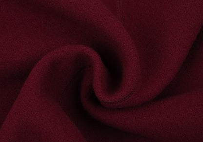 Mademoiselle NON NON Wool Stand Jacket Burgundy Size M