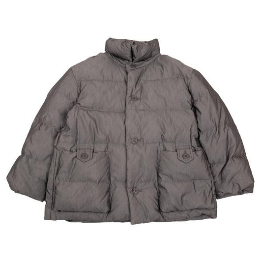 ISSEY MIYAKE WINDCOAT Cotton Poly Down Jacket Gray Size M