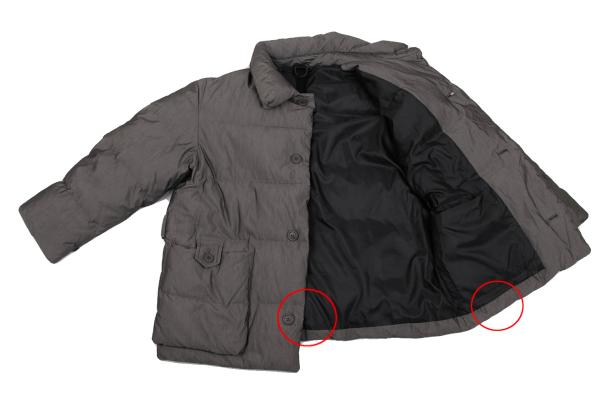 ISSEY MIYAKE WINDCOAT Cotton Poly Down Jacket Gray Size M