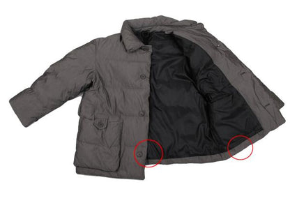 ISSEY MIYAKE WINDCOAT Cotton Poly Down Jacket Gray Size M