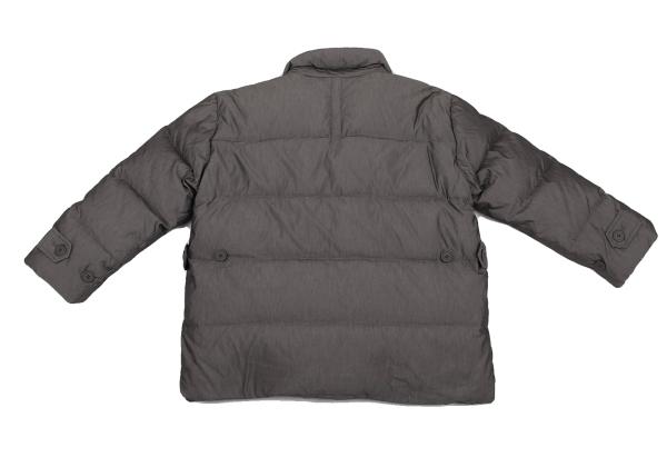ISSEY MIYAKE WINDCOAT Cotton Poly Down Jacket Gray Size M