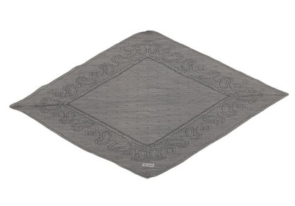 ISSEY MIYAKE Paisley Print Grey Black Stole