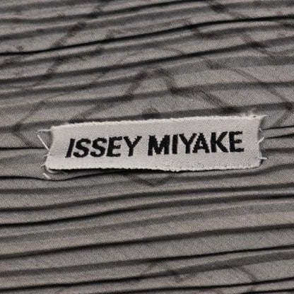 ISSEY MIYAKE Paisley Print Grey Black Stole
