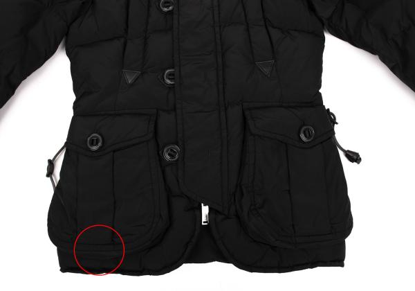Dsquared2 DSQUARED Knit Neck Down Jacket Black Size 38