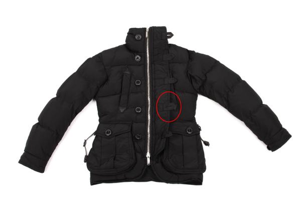 Dsquared2 DSQUARED Knit Neck Down Jacket Black Size 38