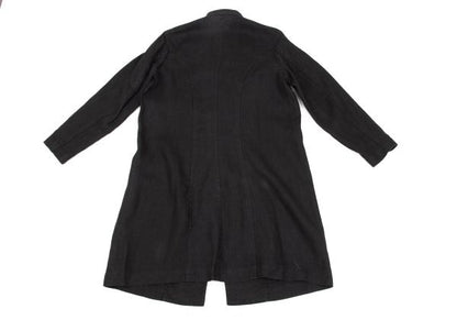 Y's Linen Mao Collar Long Jacket Size M