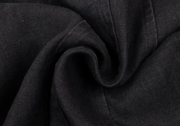 Y's Linen Mao Collar Long Jacket Size M