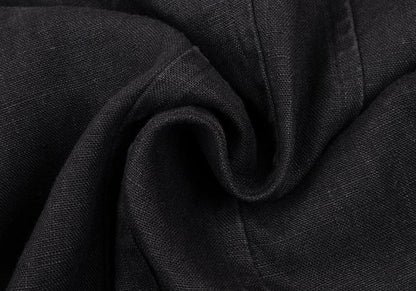 Y's Linen Mao Collar Long Jacket Size M
