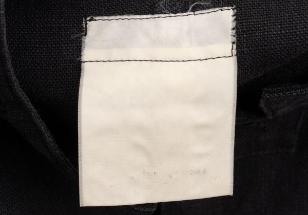 Y's Linen Mao Collar Long Jacket Size M