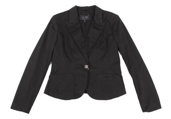 ARMANI JEANS Cotton Stretch 1B Jacket Black Size 46
