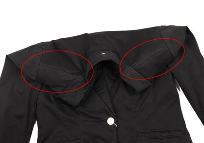 ARMANI JEANS Cotton Stretch 1B Jacket Black Size 46