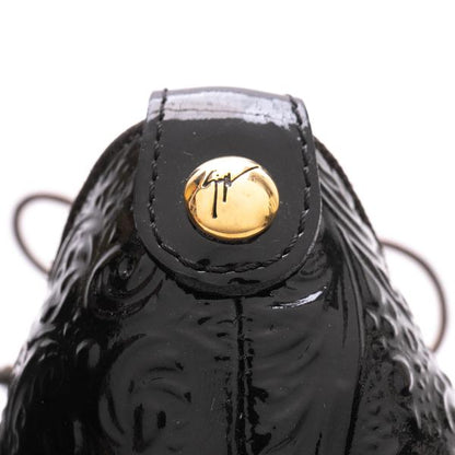 GIUSEPPE ZANOTTI Patent Embossed Heels Black Size 36 (22cm)