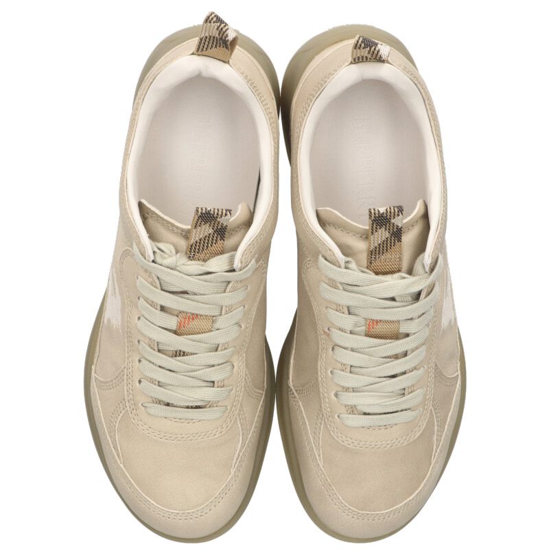 Burberry 81084561 Leather Matrix Sneakers Beige Size 9.5