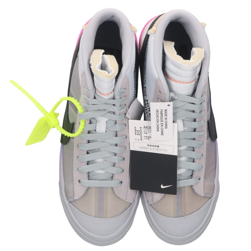 NIKE OFF-WHITE Sneakers Gray x Purple Size 25.5cm