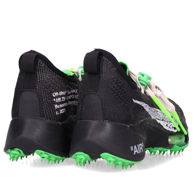 NIKE OFF-WHITE Air Zoom Tempo NEXT% Sneakers Black Size 27cm
