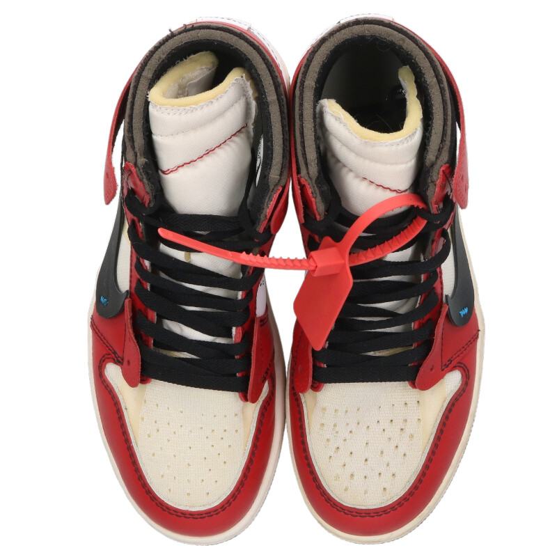 NIKE x OFF-WHITE Sneakers Red x White Size 25cm