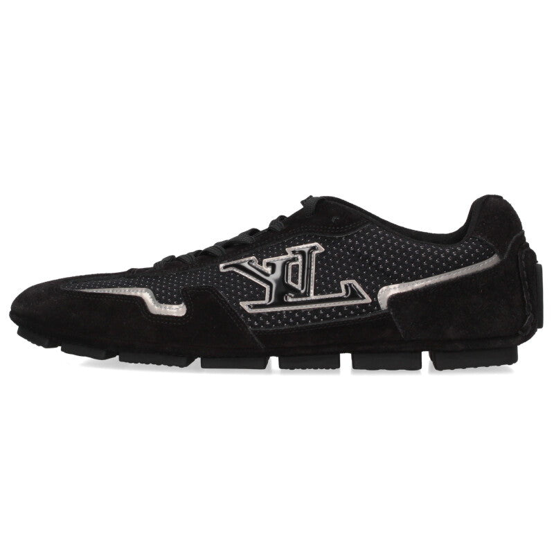 Louis Vuitton Leather Sneakers Black Size 8