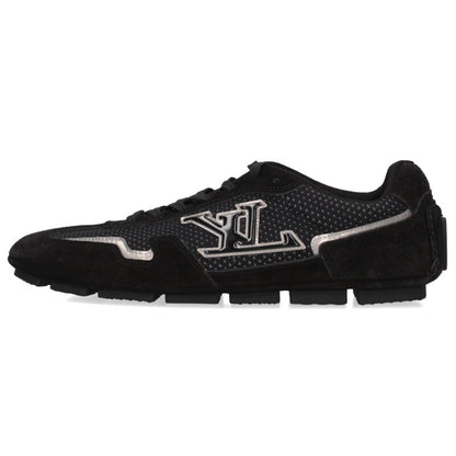 Louis Vuitton Leather Sneakers Black Size 8
