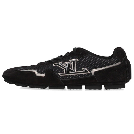 Louis Vuitton Leather Sneakers Black Size 8