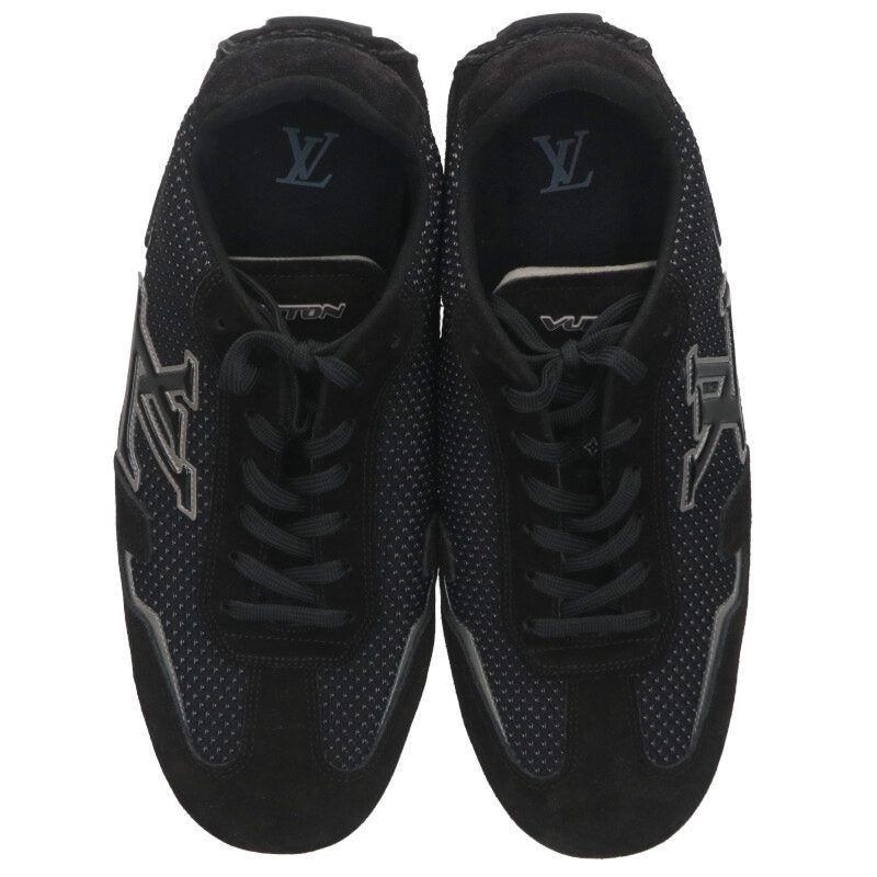 Louis Vuitton Leather Sneakers Black Size 8