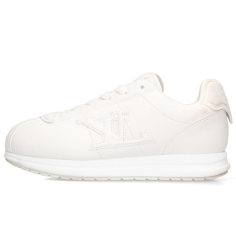 Louis Vuitton LV Logo Leather Sneakers White Size 8.5