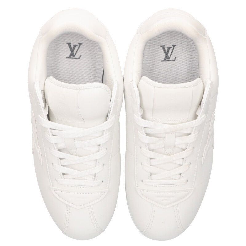 Louis Vuitton LV Logo Leather Sneakers White Size 8.5