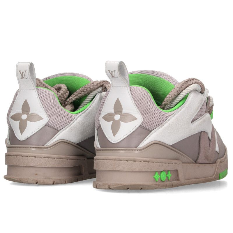 Louis Vuitton Sneakers Gray x Green Size 7.5