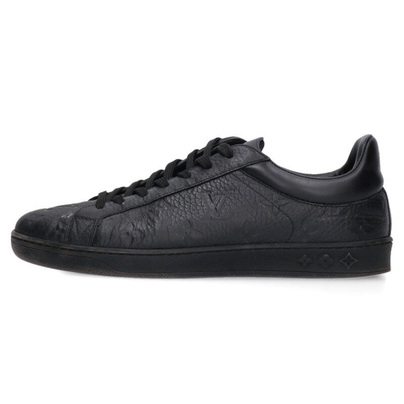 Louis Vuitton Leather Sneakers Black Size 6