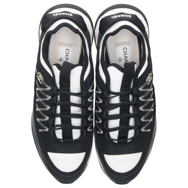 CHANEL Coco Mark Low-Top Sneakers Multi Size 7.5