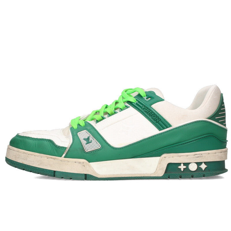 Louis Vuitton LV Sneakers White x Green Size 8.5